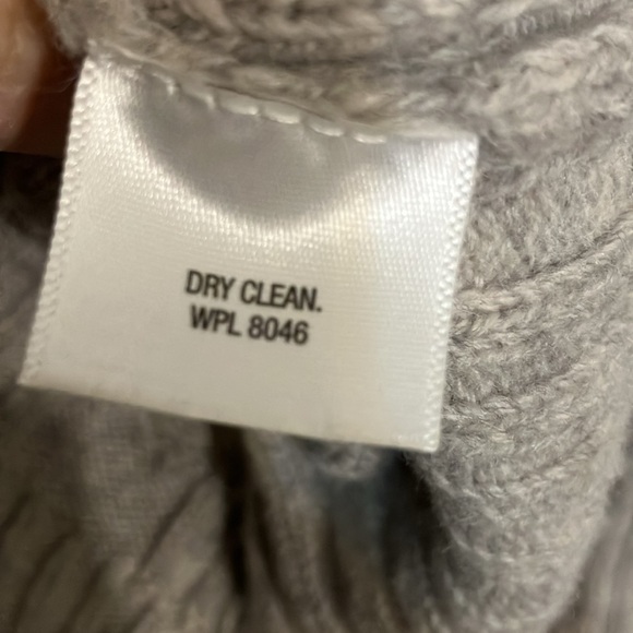 Tasso Elba lambswool cable knit zip front cardigan Medium - Picture 5 of 8